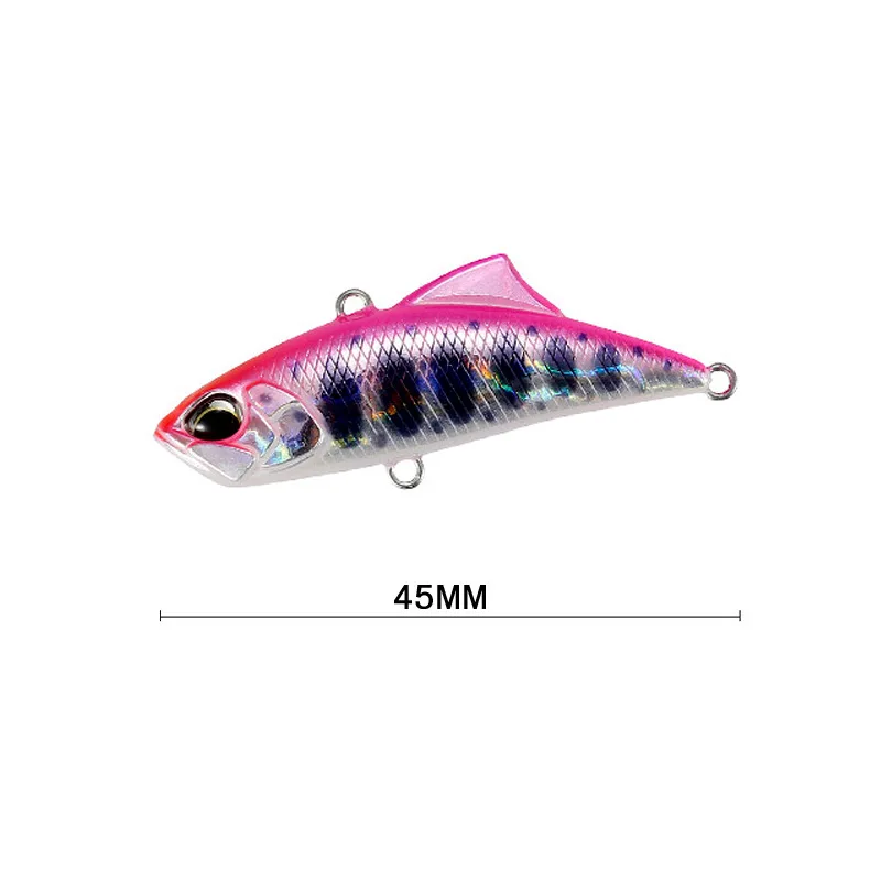 New Design Sinking Fishing Vibration Lure Hard Plastic 45mm 5.3g VIB Blade Lure Sea Bass Pesca Fishing lure