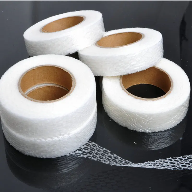 Good adhesive width 2cm-3cm nylon PA interlining web tape for cloth with net hot melt adhesive web