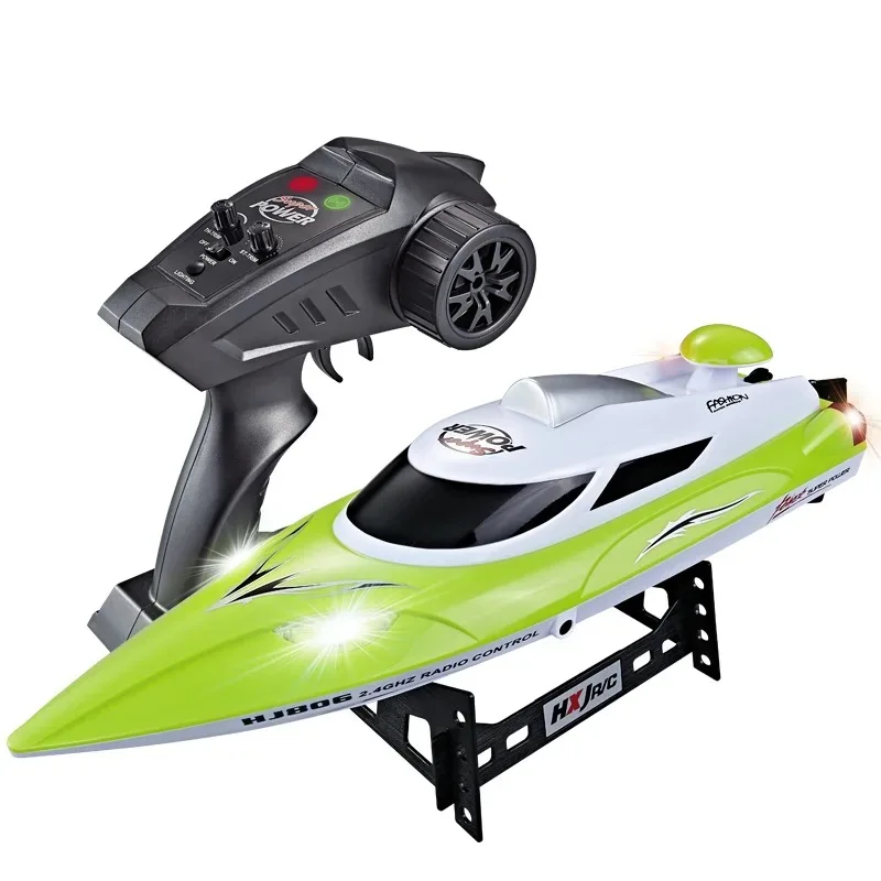Factory Rc Racing Ship 35km/h Anti-crash Speedboat Led Lights Model Yacht Toy Water Boat With Remote Control