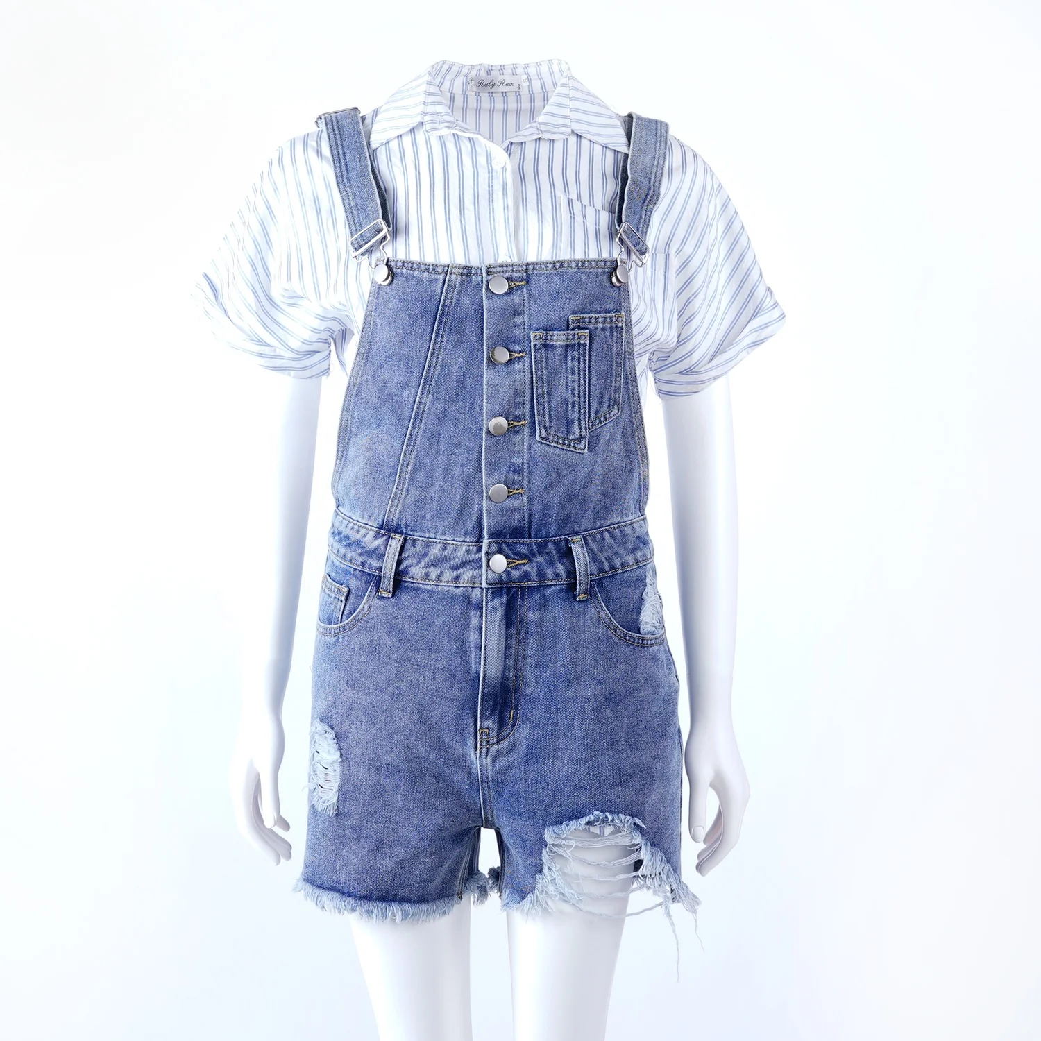 SKYKINGDOM gz longchan jeans shorts bodycon sexy blue jean shorts romper high waist ripped jean shorts jumpsuit set for women