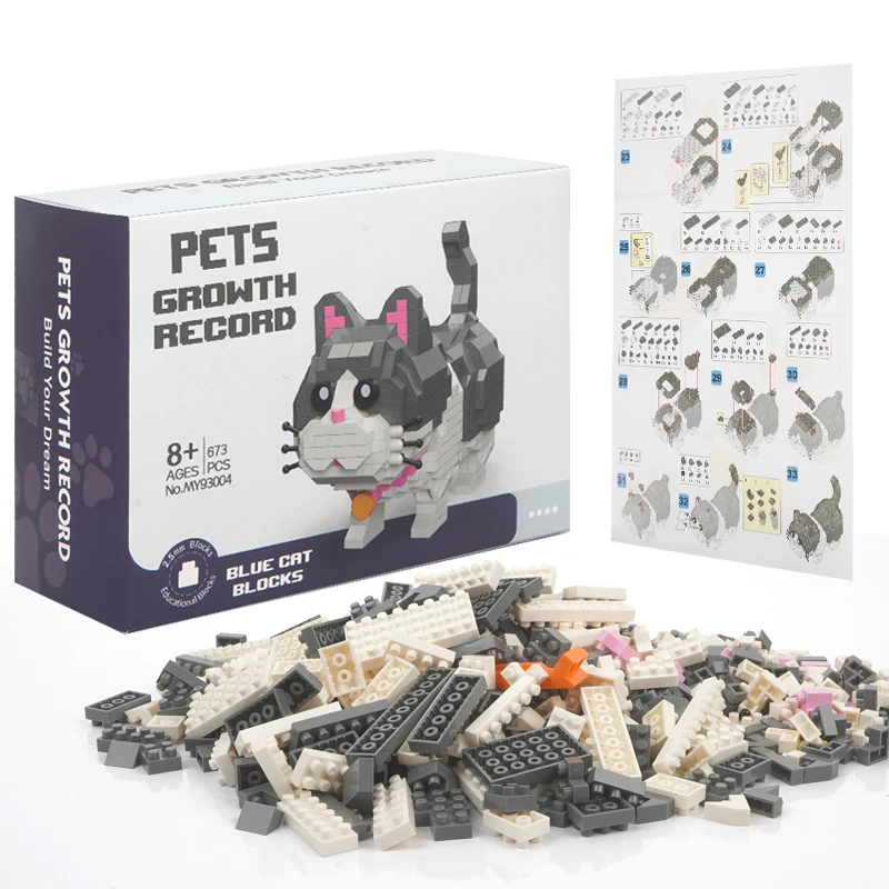 Shenzhen Factory Hot Selling Puzzles Game Small Particles Micro Diamond Building Blocks Animal Building Block Toys