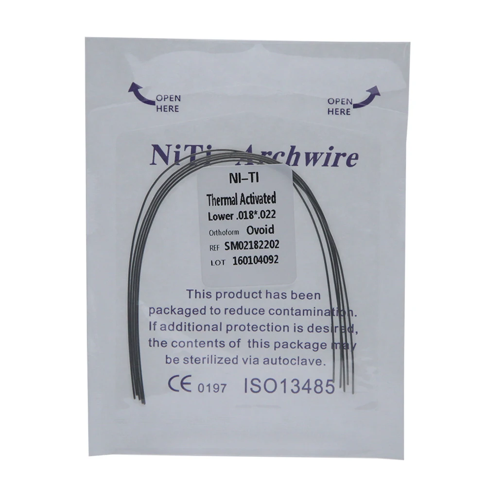 NiTi rectangular arch wires