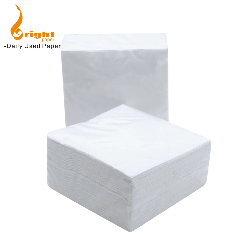 Белые салфетки 33x33 см и двухслойные