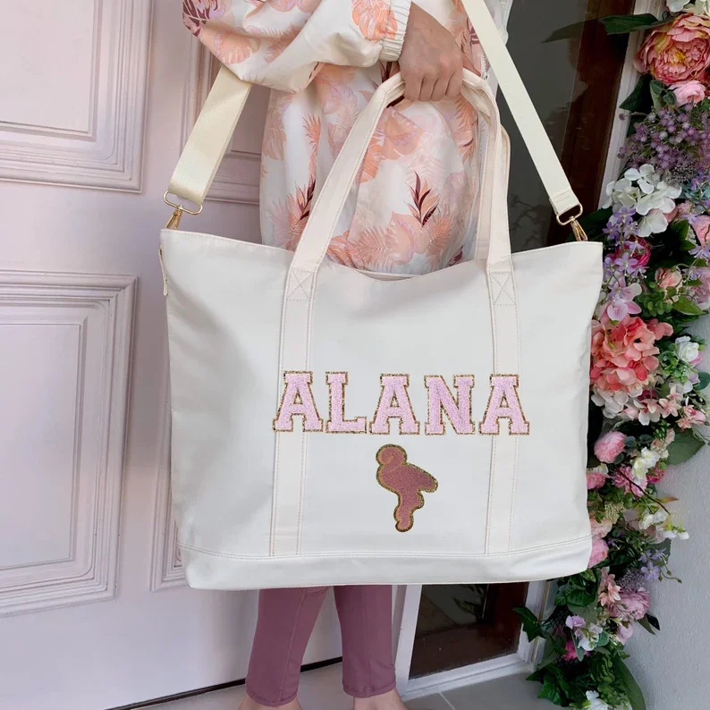 Handbag  new stock nylon tote bag can custom printed logo large capacity hand bag for woman