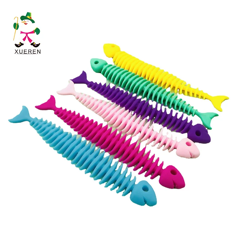 Multicolor TPR Stress Relieve Rope Noodles Fidget Sensory Toys For Adults And Kids