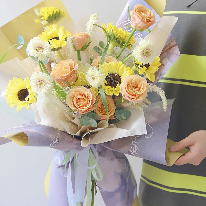 Yohpack Wholesale Packaging Materials Flower Shop diy Flower Wrapping Paper Wonderland Paper Wrapping For Bouquet
