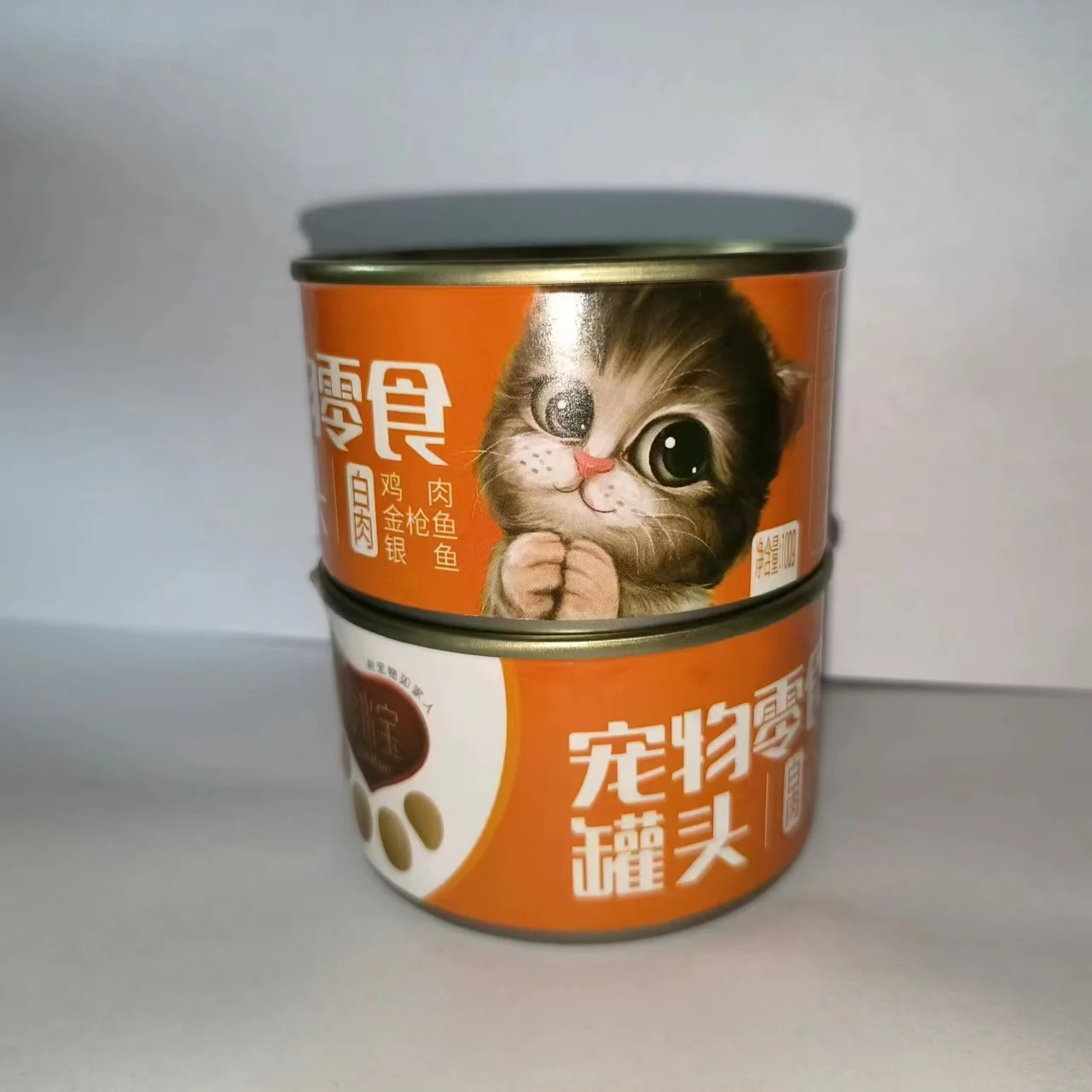 Top selling cheap price Canned Chicken Tuna & Whitebait White meat cat wet food