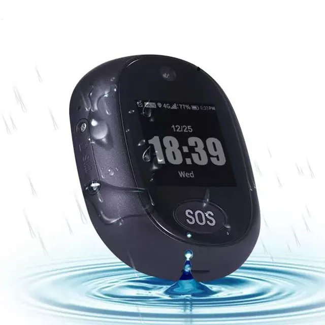 Manufacturer fall alarm camera monitoring SOS personal gps tracker earrings for kids 4g lte watch for children gps tracker child