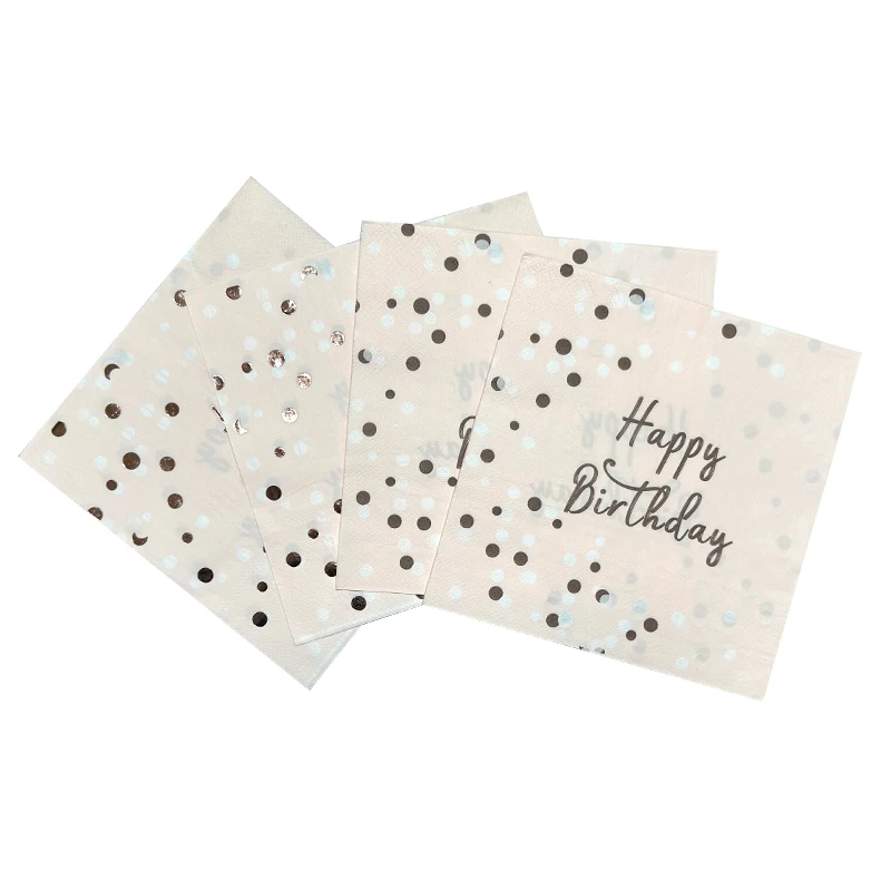 Premium Printed Cloth Napkins for Dinner Linen Feel Disposable Guest Towels Tissue Paper Napkins Gt Fold Napkins