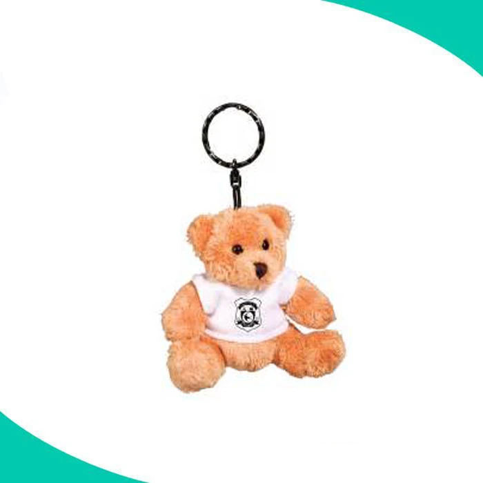 Lovely plush bear keychain wholesale T-Shirt bear keyring personalised custom teddy bear keychain