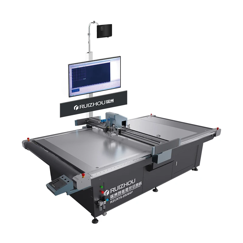 Goat leather hides and skins automatic cutting machine with holes punching with nesting system