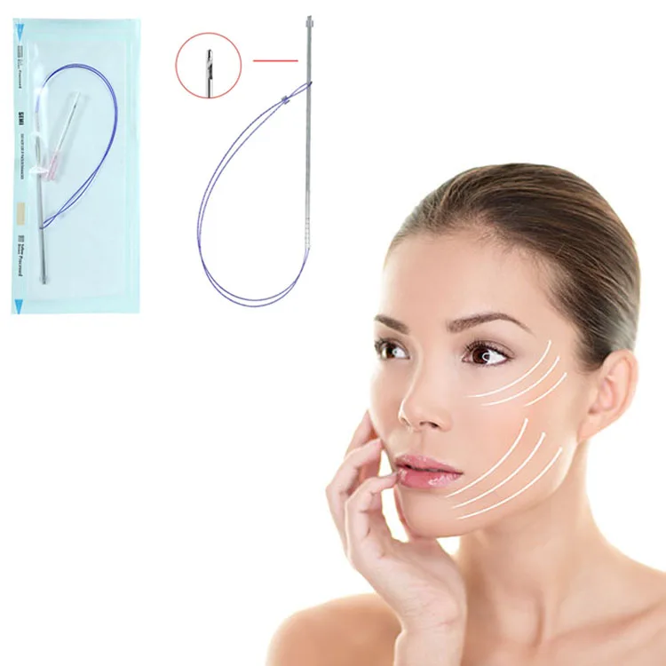 2024 Korea hilos tensores face lifting L blunt needle 19g cog 3d pdo thread