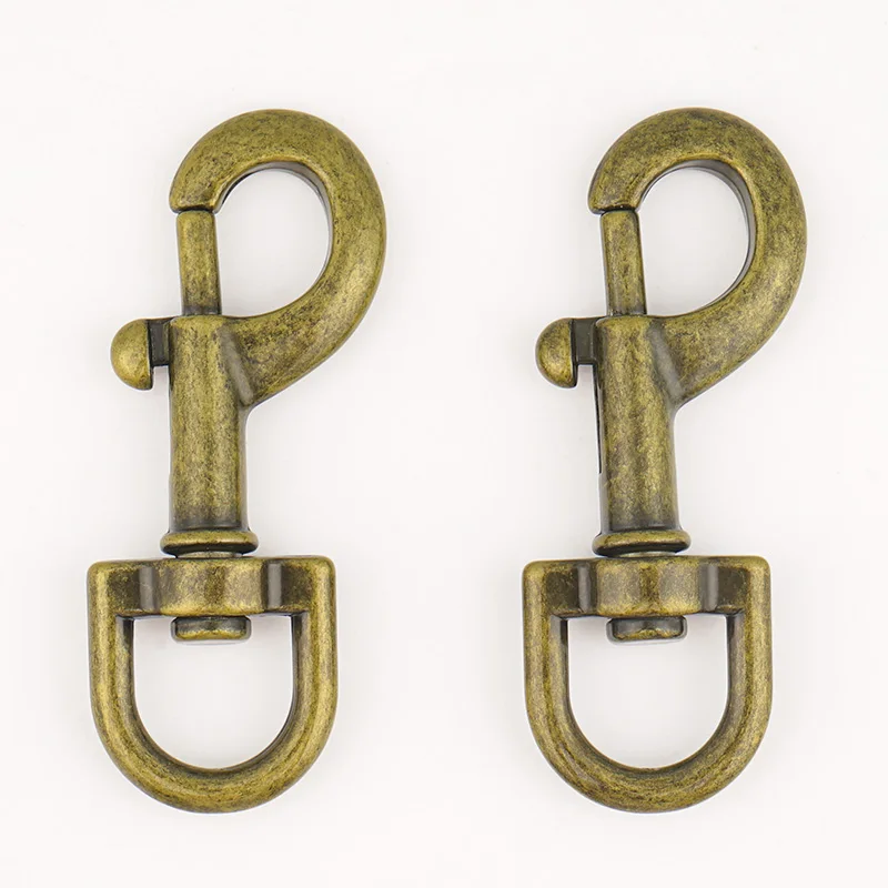 Alloy Metal Swivel Snap Hook In Stocks Glossy Antique Brass 11mm Snap Dog Clasp Pet Metal Hook for Dog Leash Making Hardware