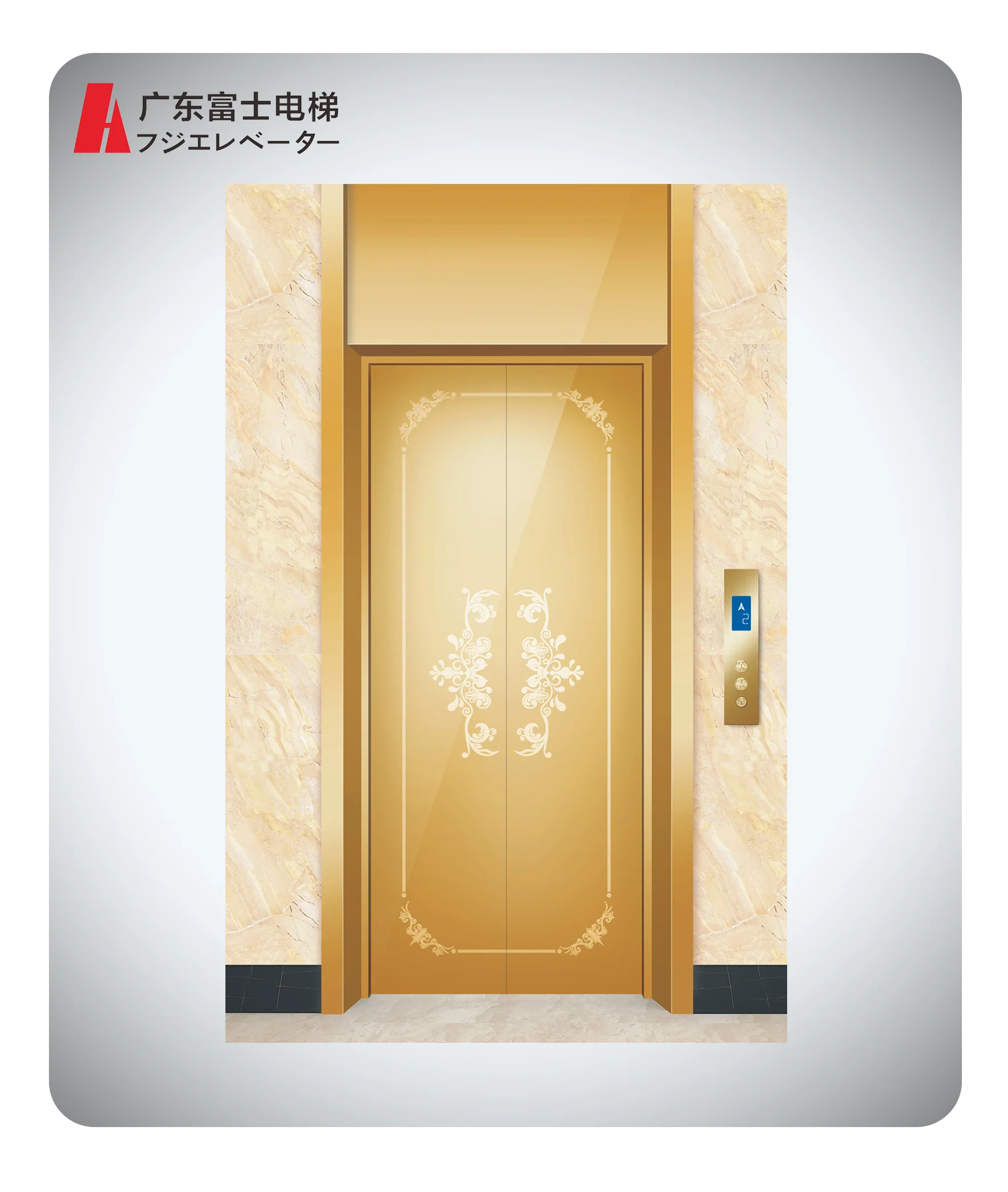 Luxury Elevator Cabin Small Home Lift Passenger Elevator For Office Building