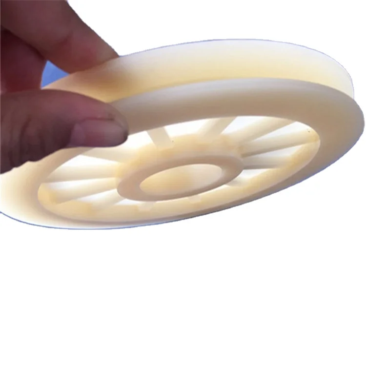 low price custom plastic injection mold pulley  plastic Nylon pulley sheaves for different type of cranes pulley