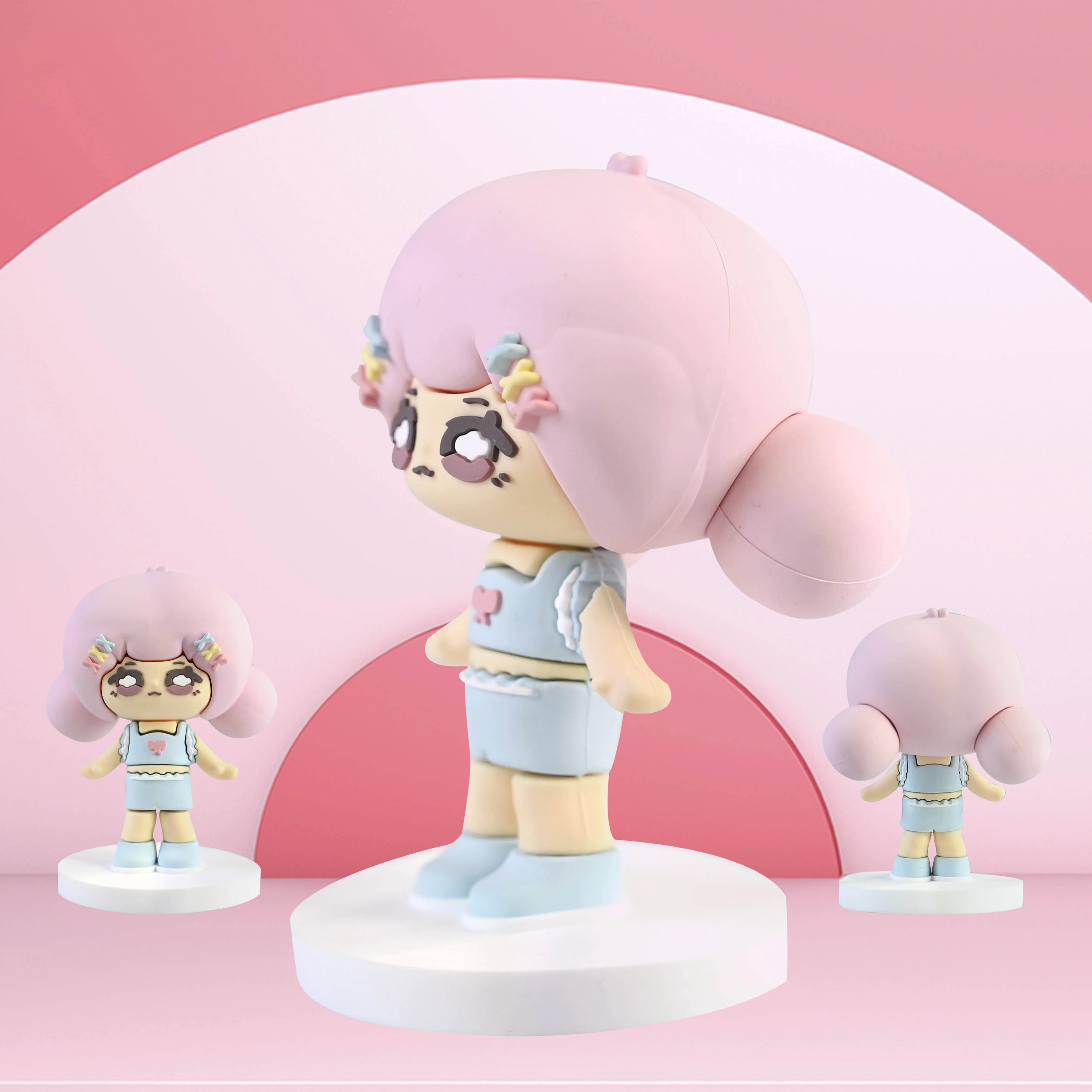 Gaopeng Toy soft Poly Vinyl PVC Custom Design Logo PVC Action Figure 3D Custom Dolls Figure