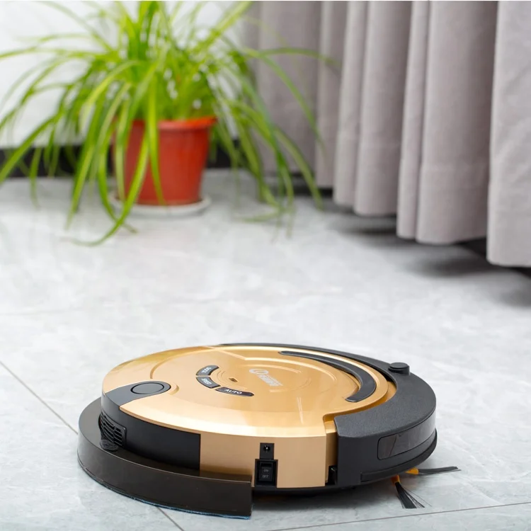 New Aspirateur Route Memory Carpet Cleaning Rechargeable Automatic Vacuum Cleaner With Double Edge Brush And Dry Mop