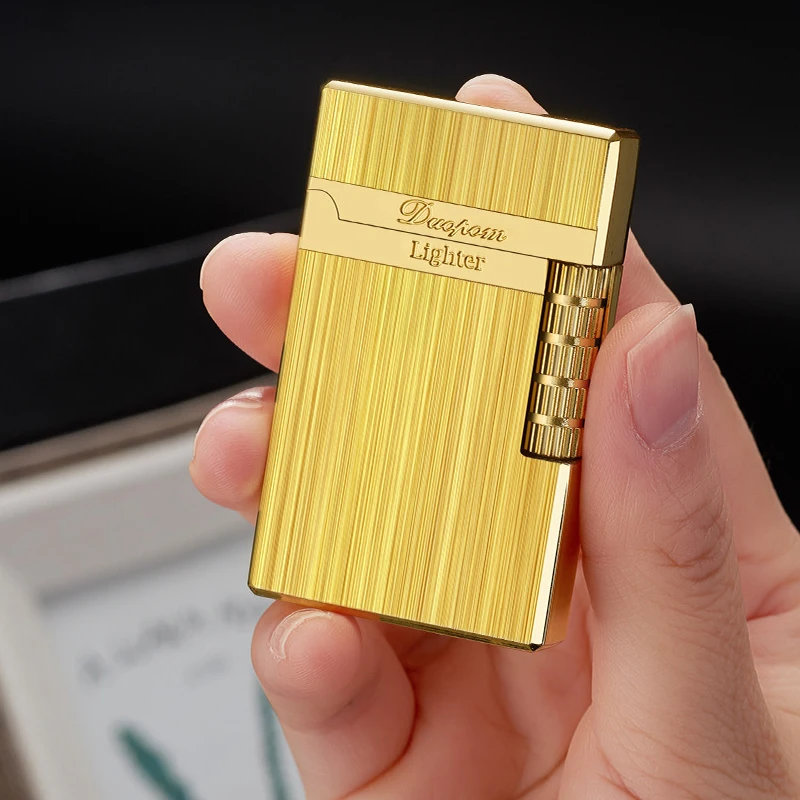 Premium Quality lighters Customizable carved tobacco accessories refillable cigarette lighter Metal lighter gas for a picnic