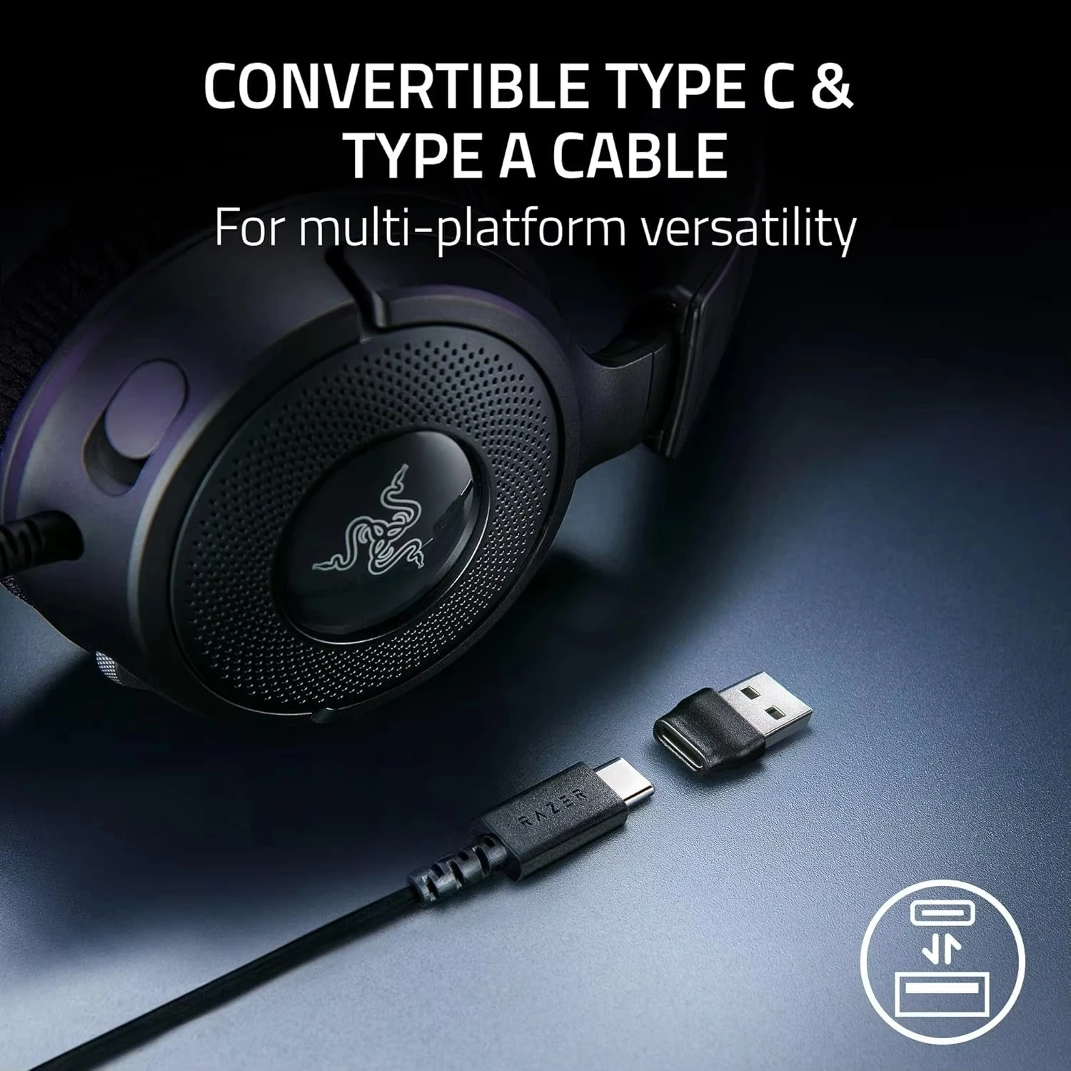 Проводная игровая гарнитура Razer Kraken V4 X 40 мм
