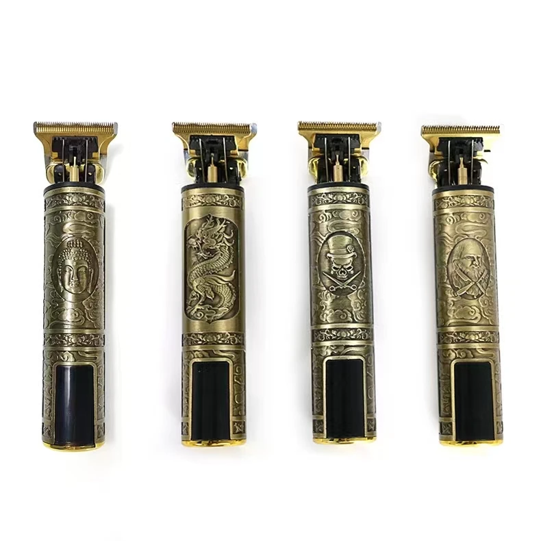 Electric Grooming Rechargeable Cordless Close Cutting 0-4mm Baldheaded Hair Clippers T-Blade Trimmer for Men Beard Shave