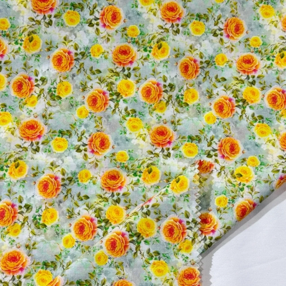 Ready To Ship 100% Cotton Printed  Poplin Fabric For Garment Apparel High Quality