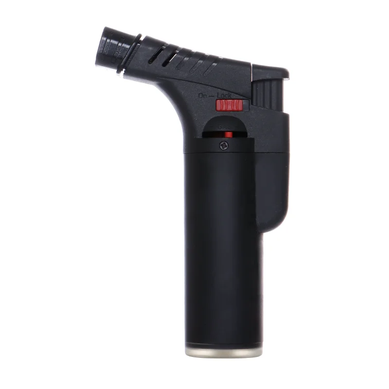 JC-20139 Refillable Cigar Plastic Two Flames Jet Slant Torch Lighter