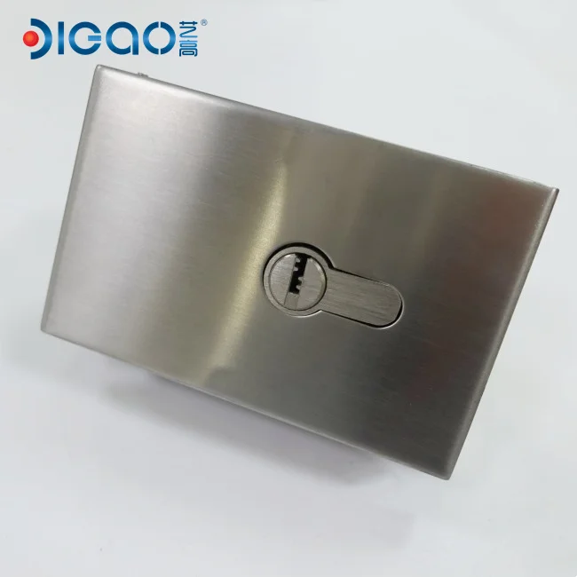 Stainless Steel Turn Knob Lock Door Lock Fitting Latch Rotary Knob with Pin