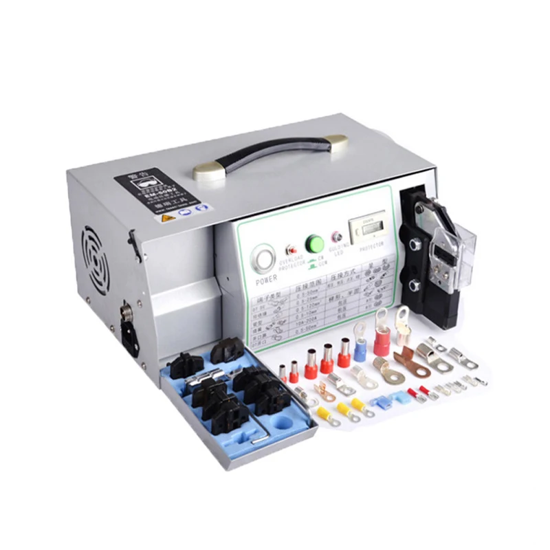 EW-10ET-2 easy carry semi-automatic electric wire terminal crimping machine loose piece terminal crimper machine for 1-50mm2