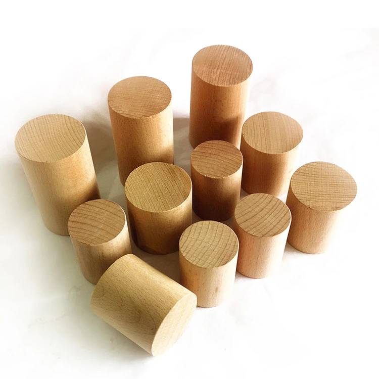 Custom Small Wood Grids Round Decorative Bamboo Type Organizer Box No Lid Home Christmas Wedding Jewelry Gifts Packaging Storage