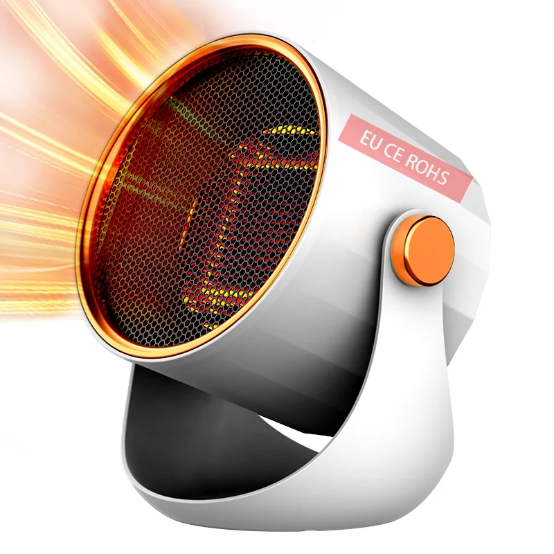 Холодный и горячий вентилятор, нагреватель PTC, быстрый нагрев, 1200 Вт, вращающийся мини портативный обогреватель, электрический настольный вентилятор, нагреватель для комнаты