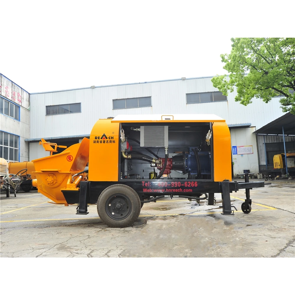 
ationary Trailer Small Mobile 40 Cubic Meters Per Hour Concrete Line Pumps 