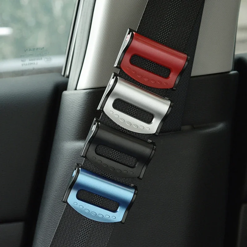 2PCS Car Seat Belts Clips Universal Safety Adjustable Auto Stopper Buckle Plastic Clip 4 Colors Interior Accessories Car Safety