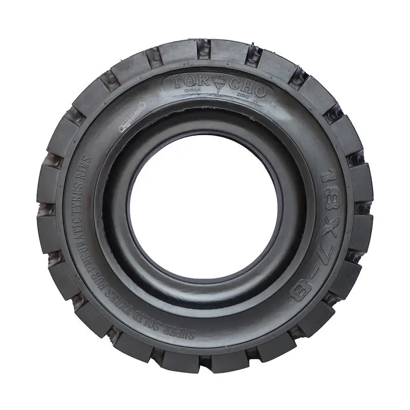 Промышленные шины 18x7-8 твердые резиновые для вилочных погрузчиков со стальными ободами 4.33R-8