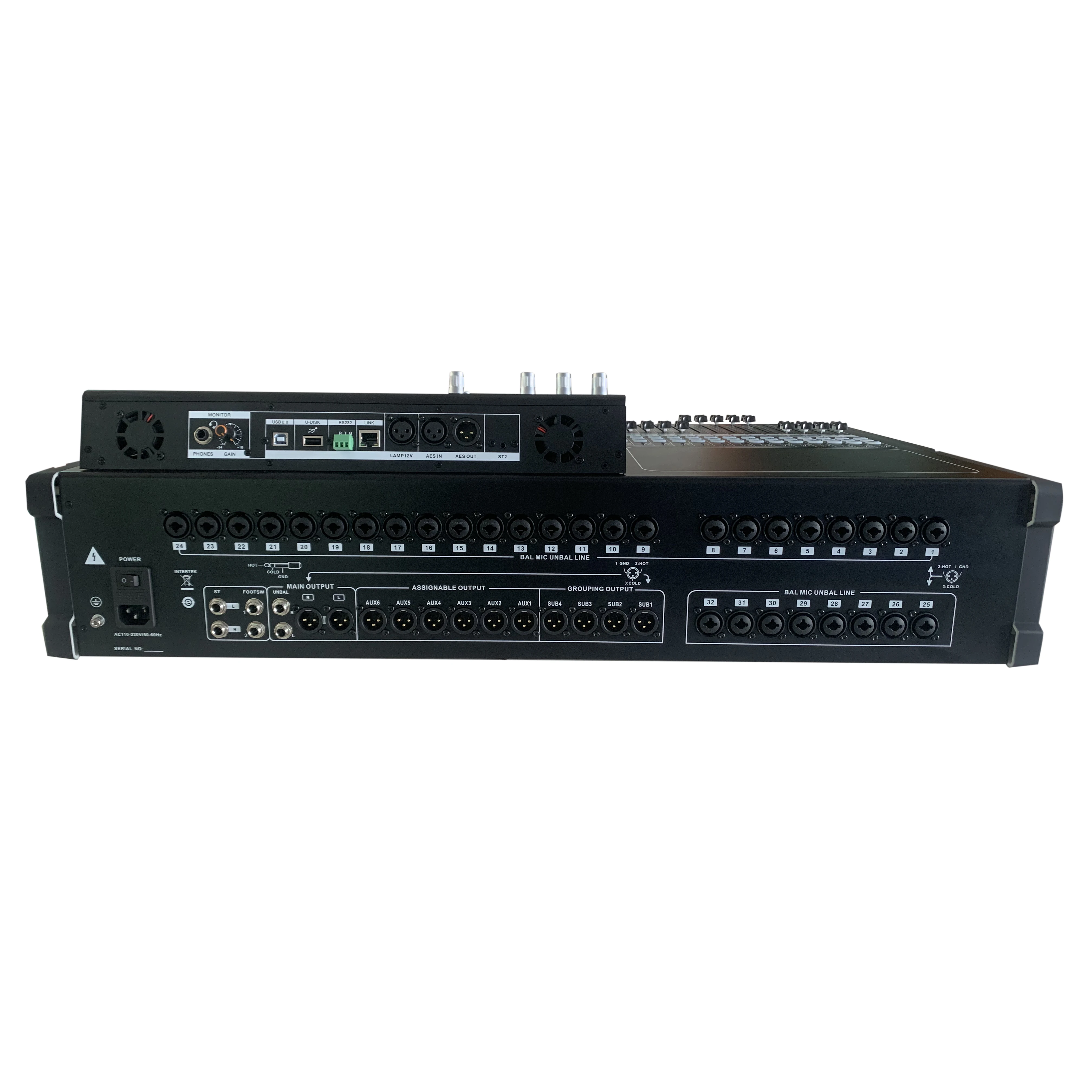 Professional Audio DJ sound 32 Channels Digital Mixer With Touch Screen  Support  IOS system Android  System WINDOWS system