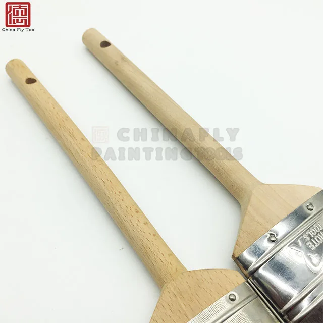 CTWHPB040  Top quality Australian Type wooden handle oval ferrule  purple color nylon/Polyester  Filament Paint Brushes