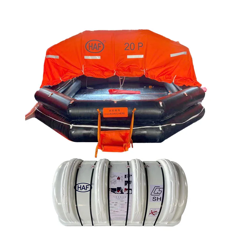 Low price throw-over type inflatable liferaft for marine lifesaving