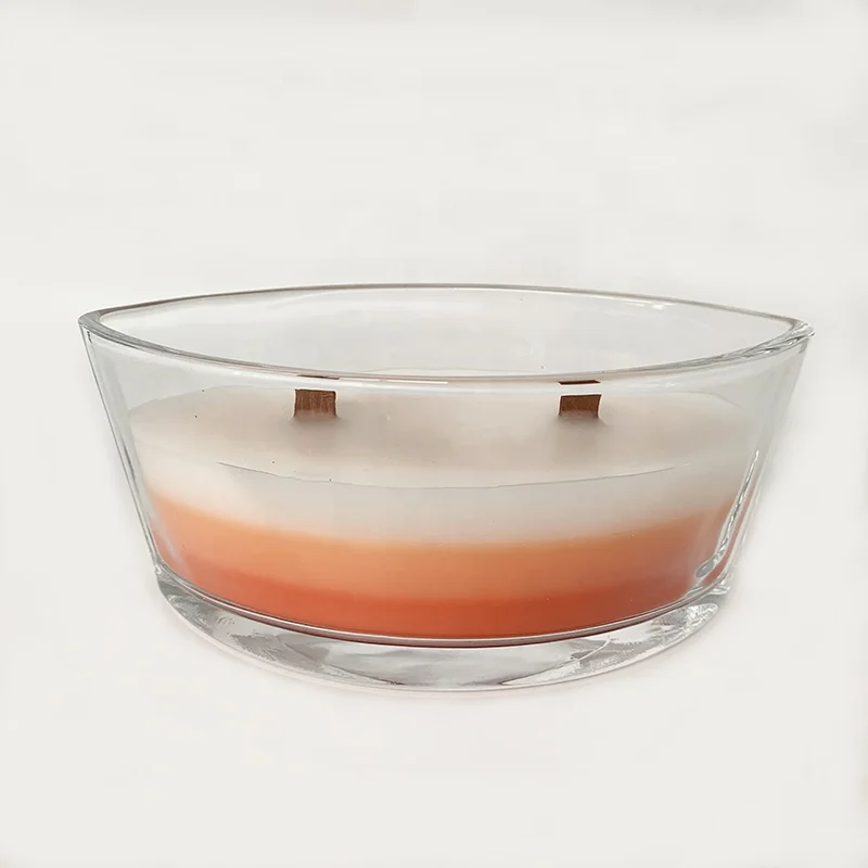 candle with wooden wick