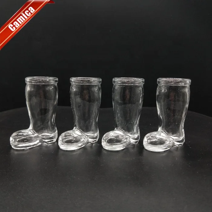Wholesale machine made 50ml Novelty Foot Shot Glasses