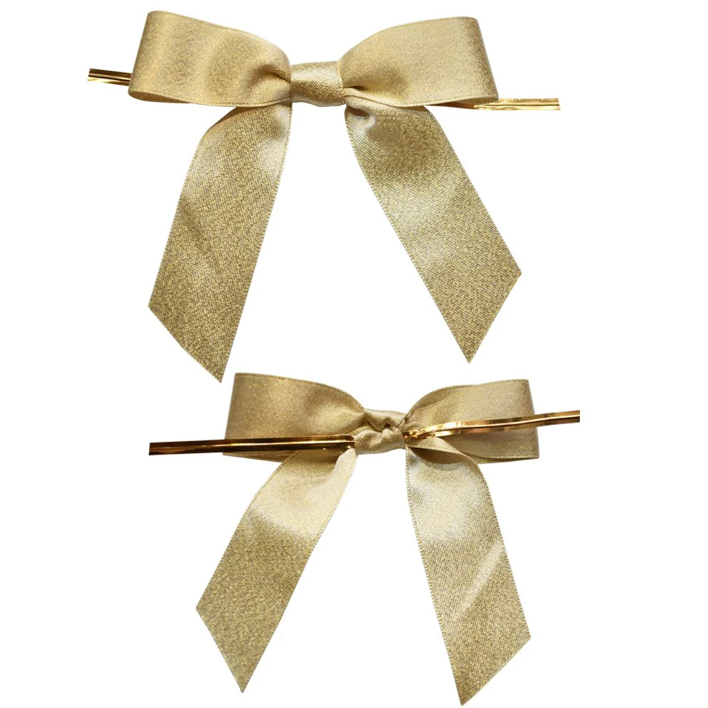 wholesale eco friendly christmas gift box big plaid shinny custom flower satin Ribbon hair bow