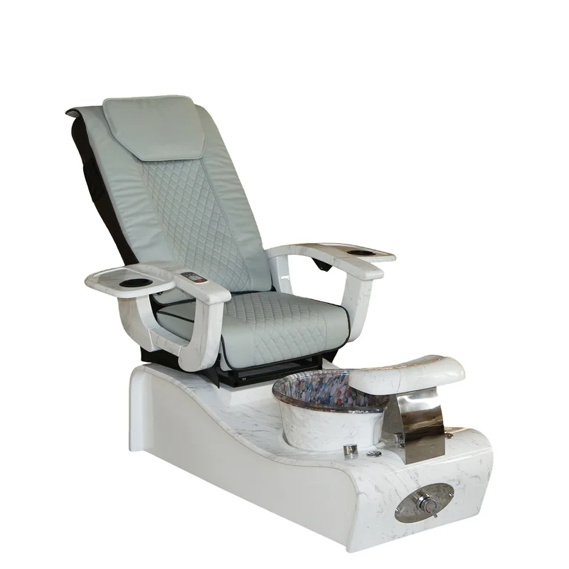 Wholesale nail art equipment, electric lounge chairs can be customized with high-end colorful crystal pots  pedicure chair