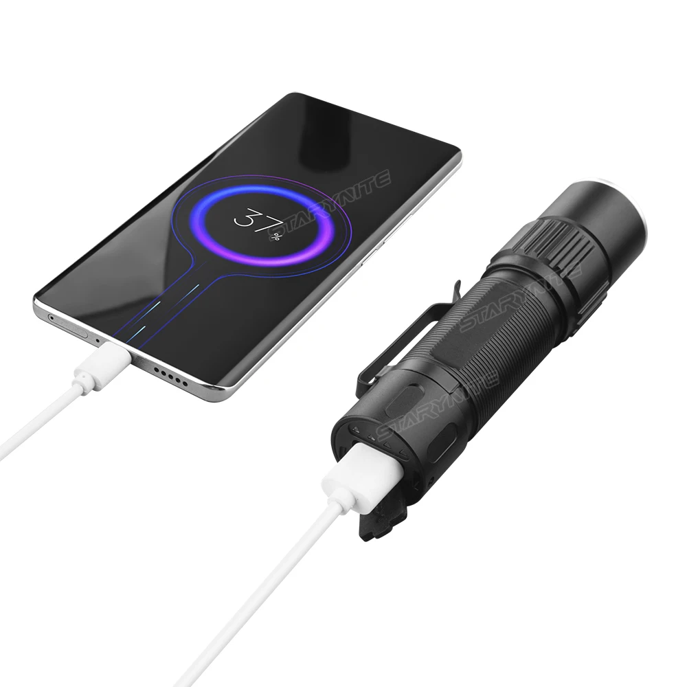 STARYNITE 1100 люмен 3 * XPG светодиодный перезаряжаемый фонарик с Power Bank