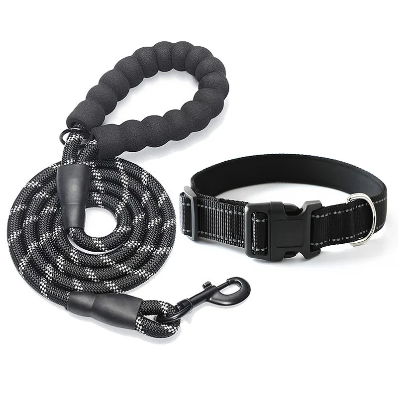 5ft Heavy Duty Pet Reflective Training Tracking Nylon Rope Pet Dog Lead Dog Leash