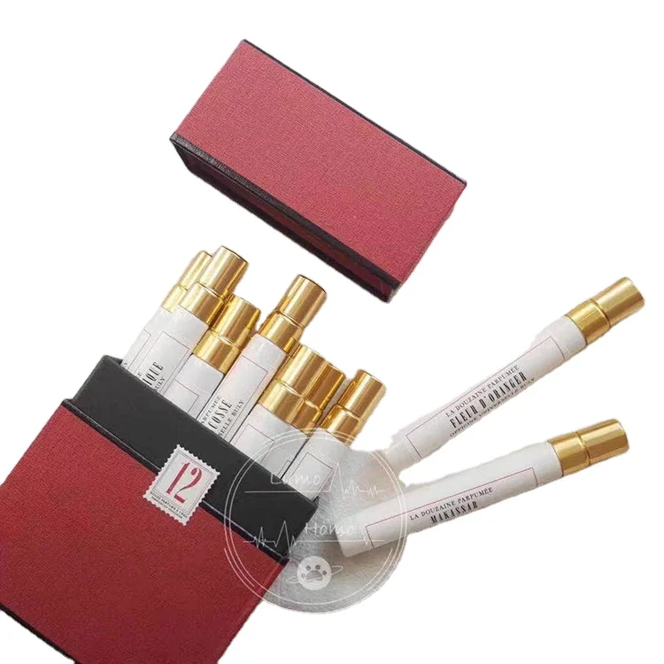 
Plastic Aluminum Cover Glass Taste Perfume Bottles 10ml glass atomizer Safety Luxury Sprayer Bottles 