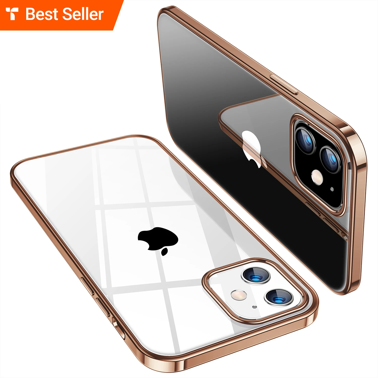 
TORRAS Best Seller Crystal Clear Case For iPhone 12 Mini 10X Anti-Yellowing Silicone Transparent Mobile Phone Accessories Case 