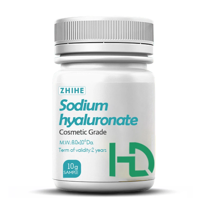 ZHIHE manufacturer sales high quality sodium hyaluronate assay 99% cosmetics raw material CAS 9004-61-9 hyaluronic acid powder