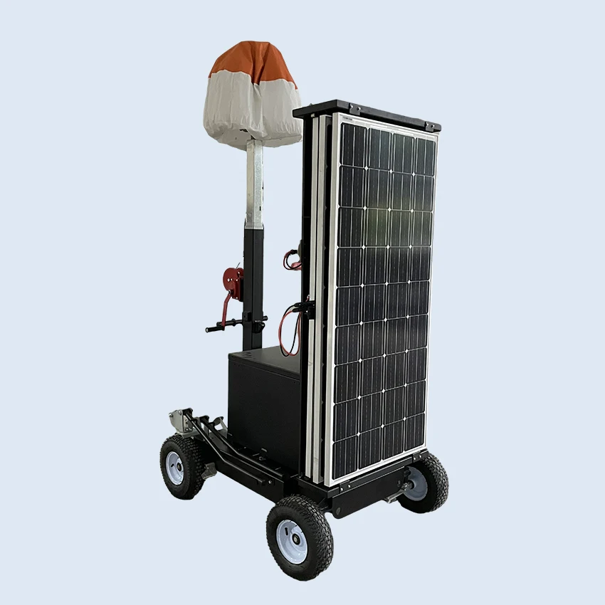 Moonlightia solar energy system led mobile solar balloon light tower