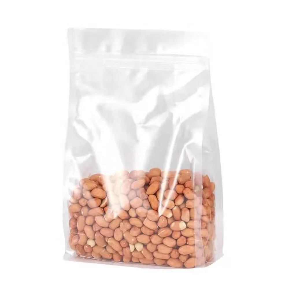 Clear Plastic Zip Lock Stand Up Bag Self Seal Resealable Reusable Food Snack Candy Tea Coffee Storage Packaging Pouches