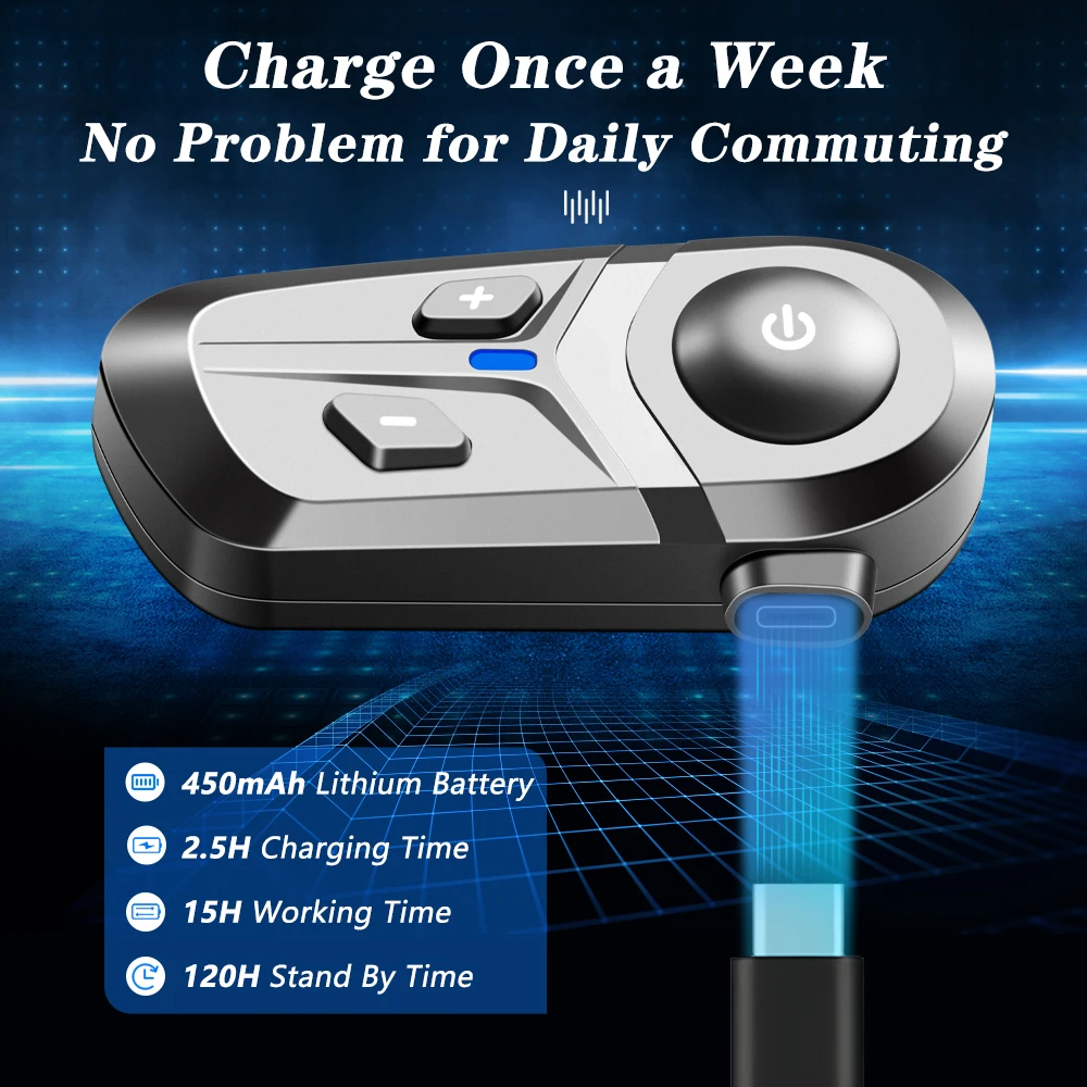 On-Ear Headphones Intercomunicador Para Cascos De Motos Wireless Intercomunicador De Capacete Intercom for Helmet