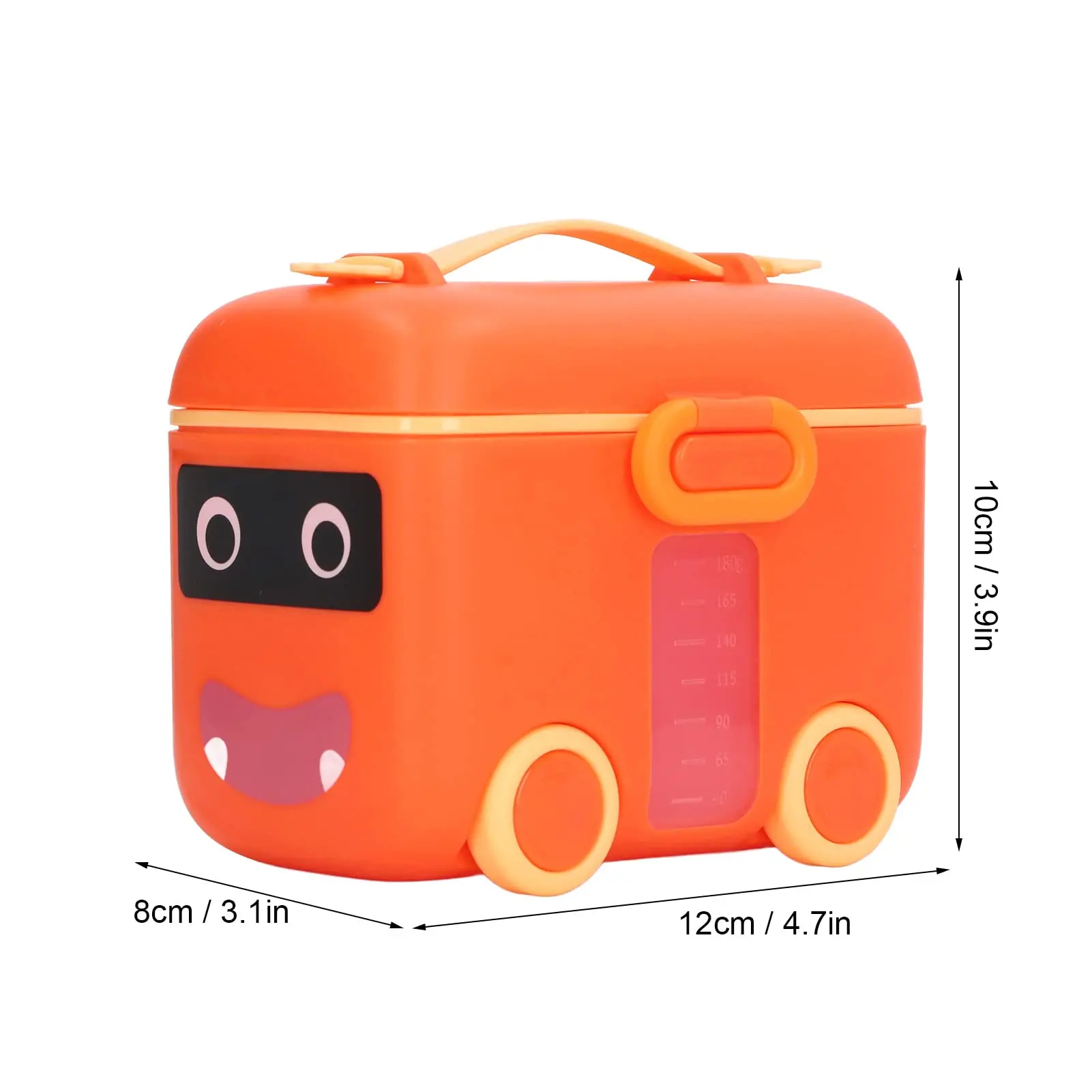 Food grade bus shape Baby Milk Powder Storage Dispenser formula container box for Traveling outside