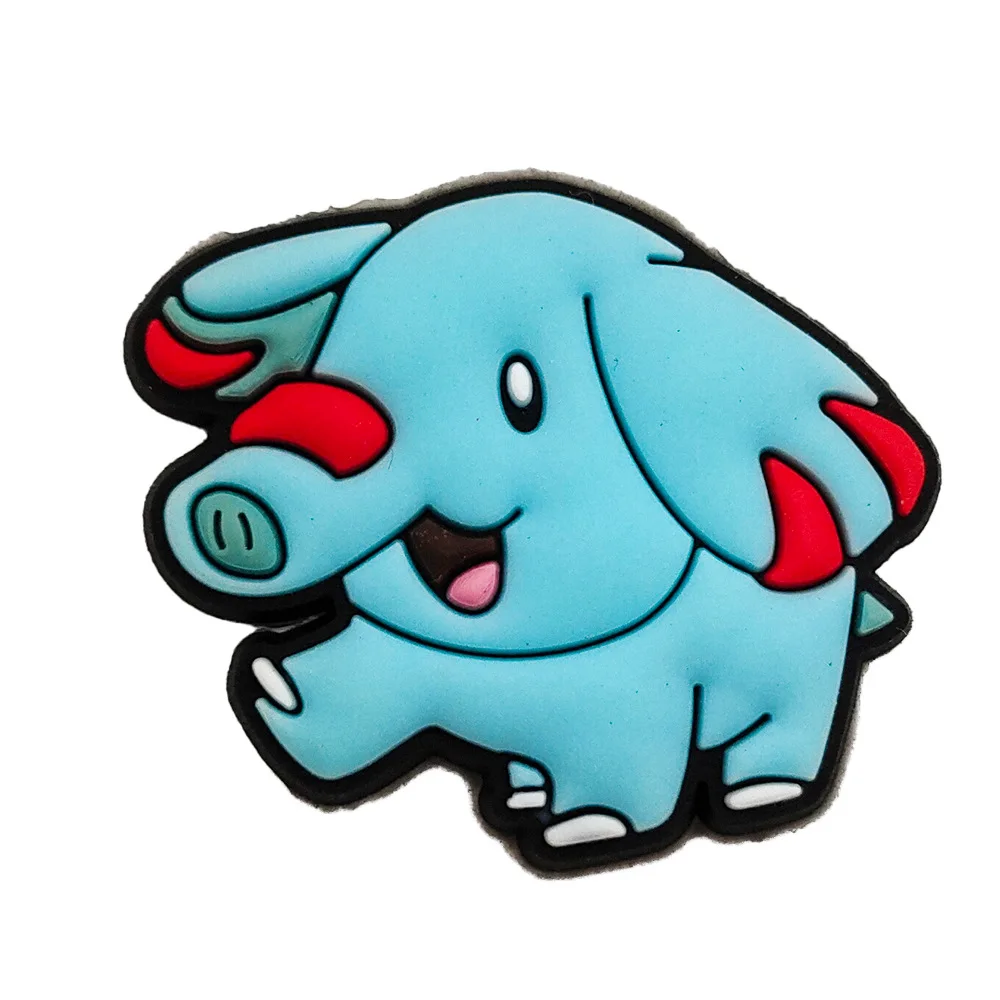 New design anime PVC cartoon crocodile shoes charms children accessories wholesale